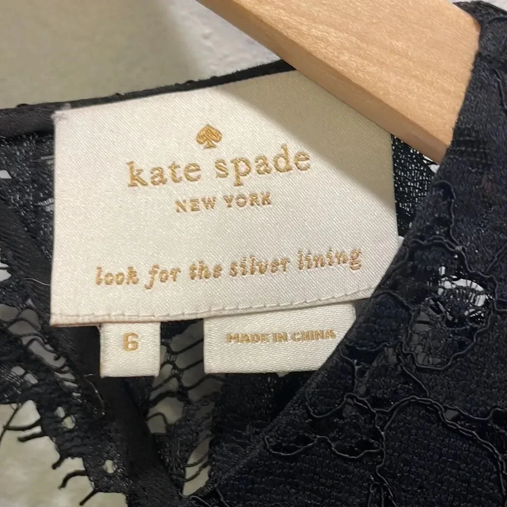 Kate Spade black lace dress